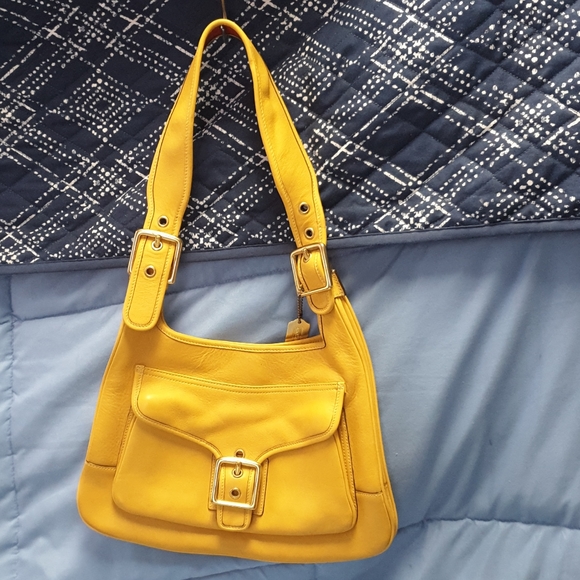 Coach Handbags - Coach yellow purse
